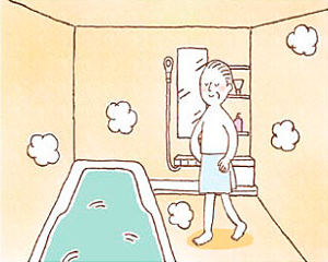 浴室全体あたたか