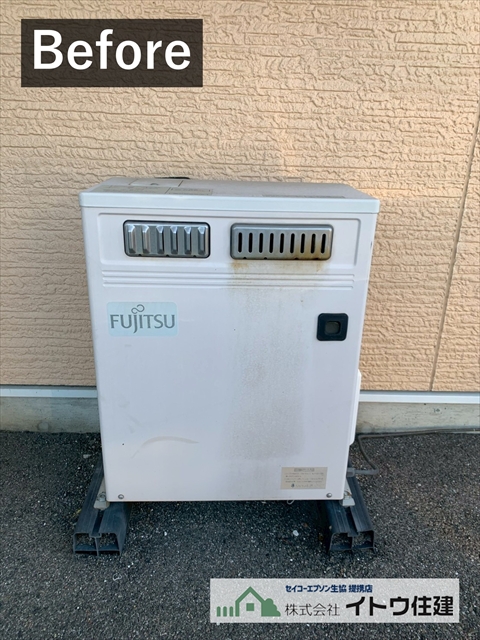 上伊那郡辰野町温水ルームヒーター交換　富士通ホットマンからコロナ暖DAY BOYへ