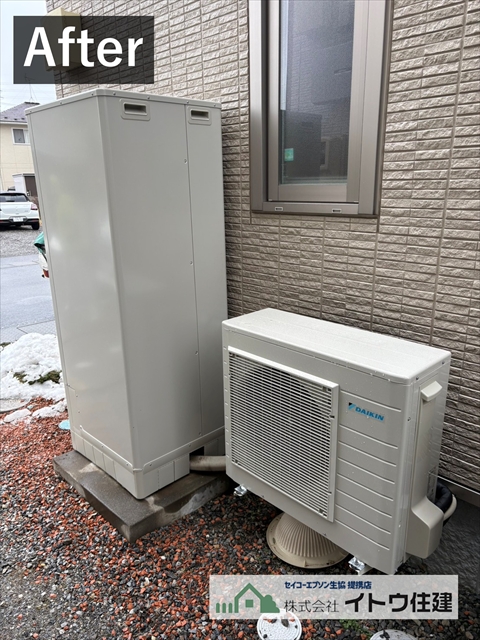 松本市でエコキュート交換｜ダイキン370L漏水で後継機へ更新