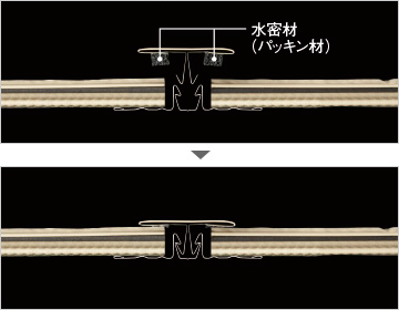 同質ジョイナーカバー断面