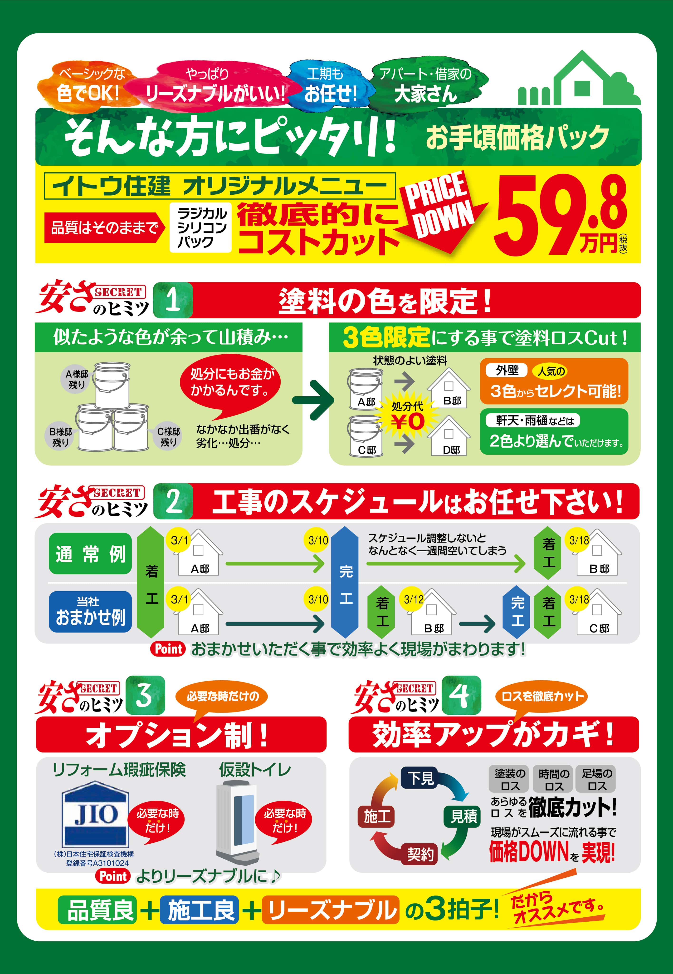 外壁チラシ