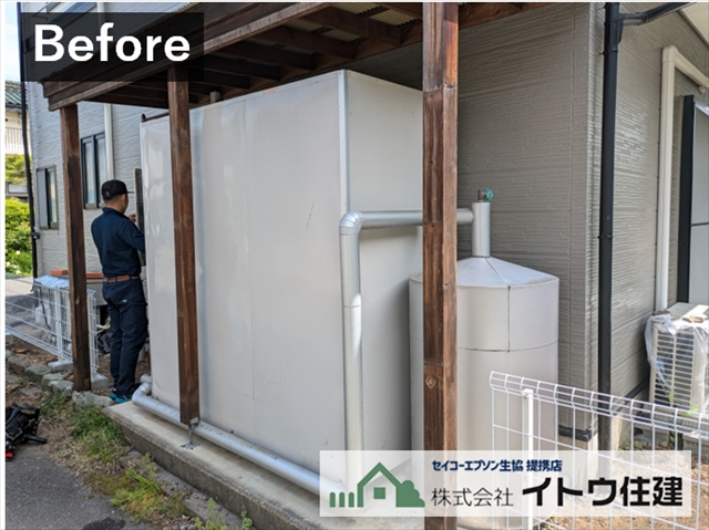 塩尻市エコキュート入れ替え工事