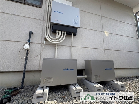 塩尻市　蓄電池設置工事　設置完了
