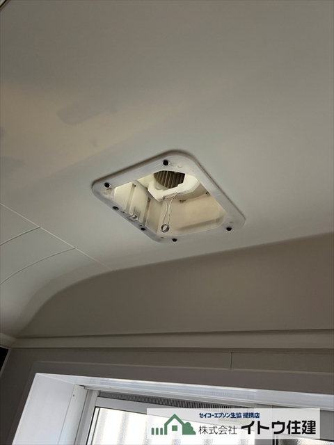 茅野市浴室換気扇交換2